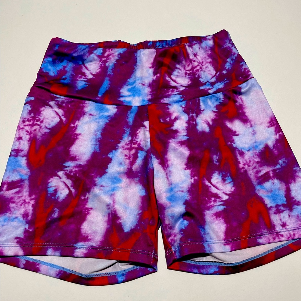 Scrunchy “what” running/bike shorts